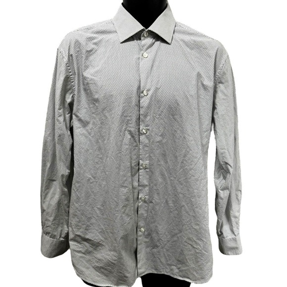 John Varvatos USA‎ Signature Tailored Button Down Shirt Men’s Size 16 32/33 - Picture 1 of 7